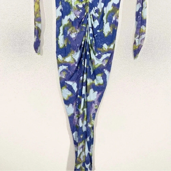 Diane Von Furstenberg Hades Pleated Abstract-Print Midi Dress - Picture 8 of 12